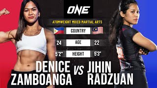 Women’s MMA Firefight 🔥 Denice Zamboanga vs. Jihin Radzuan