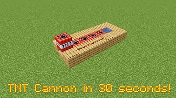 1 Minute Tutorial: How to Build a TNT Cannon in Minecraft 1.15.2 (Quick & Easy)