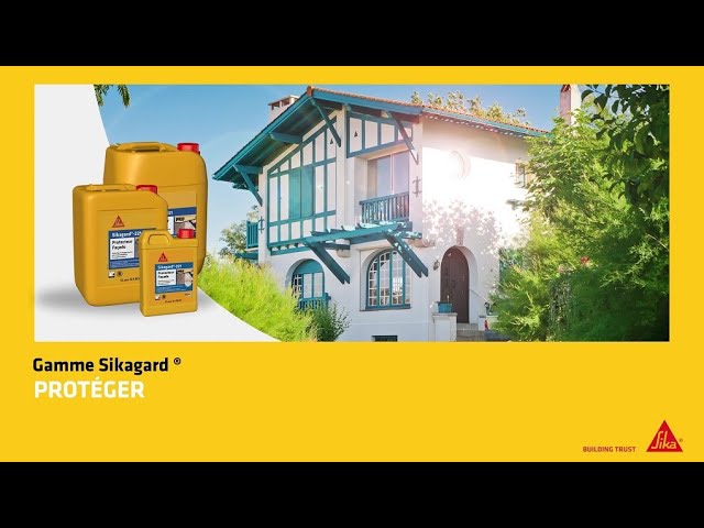 Protection hydrofuge façade, mur, toiture et sol Sika Sikagard Protection  Tout en 1 20 L