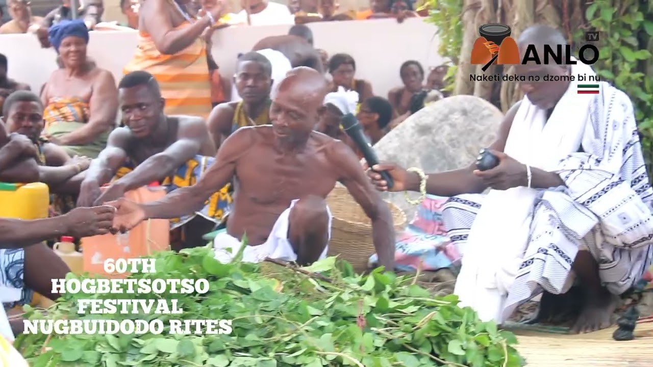 The Nugbuidodo (reconciliation)rites of the 60th Hogbetsotso festival at Anloga.