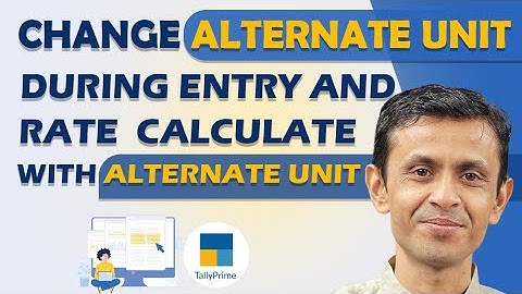 Change Alternate Unit During Entry and Rate Calculate with Alternate Unit | TDL FOR TALLYPRIME