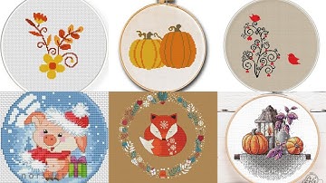 Most Beautiful/Stylish/Latest/Easy Cross Stitch Pattern||Free cross stitch patterns for everything