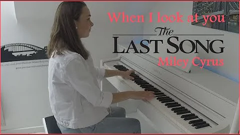 When I Look At You - Miley Cyrus (piano version from "The Last Song) | pianoemie cover
