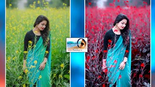 Moddy Red-Black Photo Background Colour Gradding in Photoshop 7.0 screenshot 1