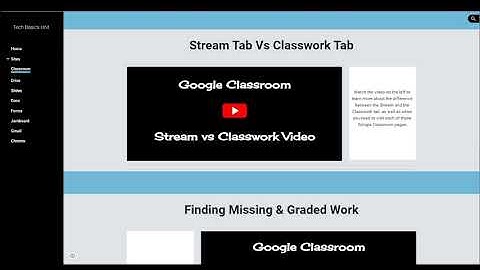 Google Classroom - Stream vs Classwork