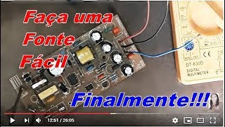 Como fazer fonte com receptor Century