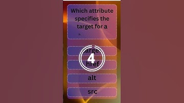 Which Attribute Specifies the Target for a Hyperlink in HTML? HTML target Attribute Explained #html