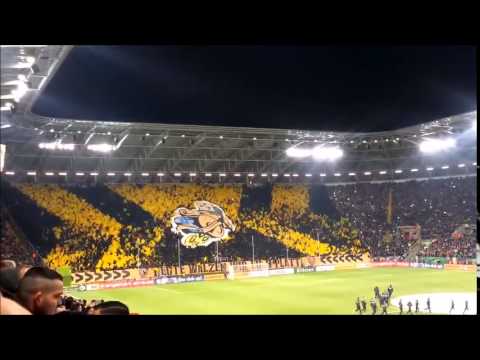 Choreo & Pyro - Dynamo Dresden vs. Borussia Dortmund 0:2 (DFB-Pokal - 03.03.15)