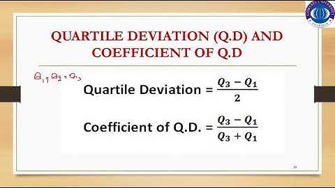 Measure of Dispersion Part 1