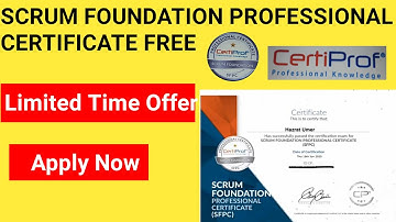 Scrum Foundations Free  Professional Course Free  Certificate |Free Online Course | Free Training