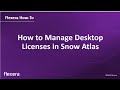 Desktop License Management | How to Manage Desktop License with Snow Atlas | Flexera