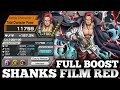 Shanks film red full boost gameplay  one piece bounty rush  opbr