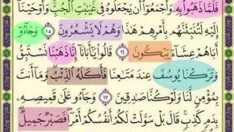 سورة يوسف صفحة 237 مكرررة الايات من 15 :18 بصوت الشيخ محمود الحصري