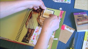 Craft Warehouse Back 2 Basics: Pink Smash Book Page