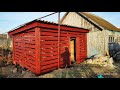 Красивый и бюджетный Дровник из вторичного материала,своими руками! Firewood warehouse DIY.