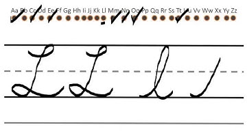 Cursive Letters Video Tutorials (10 of 33) L l