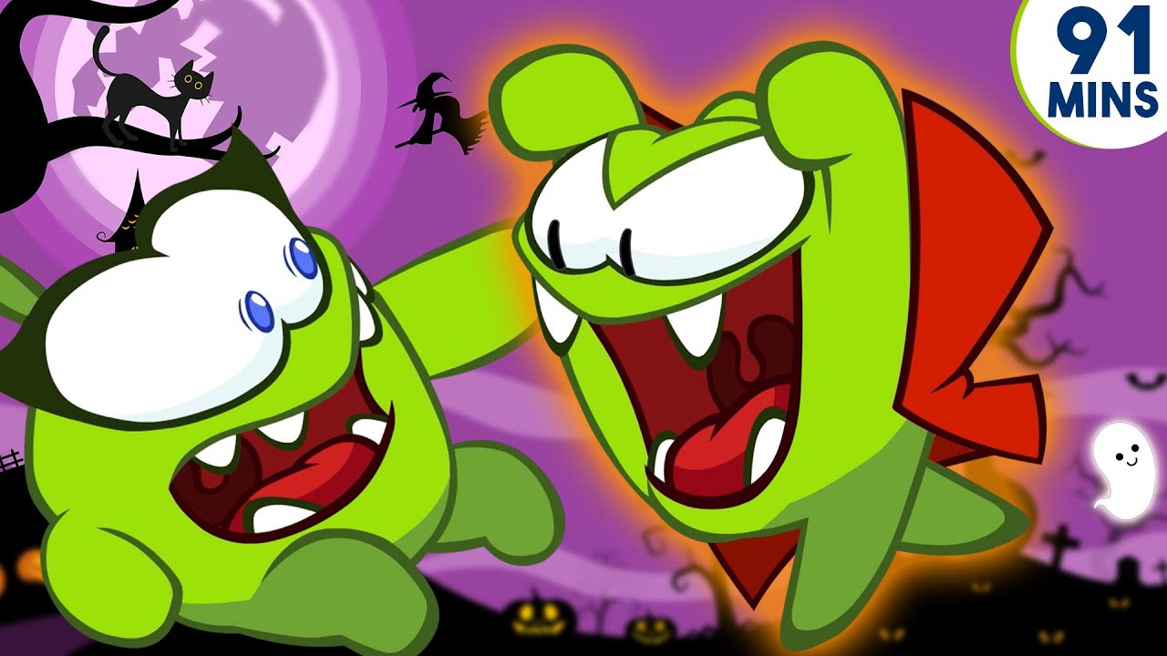 Om Nom Stories : Haunting! | HALLOWEEN Special | Funny Cartoons For Kids By HooplaKidz TV