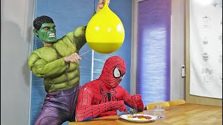 Spider Man Hulk BALLOON in COCA Cola PRANK Compilation!