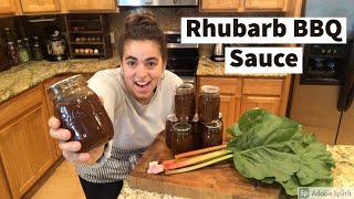 Canning Rhubarb BBQ Sauce | Savory Rhubarb Recipe