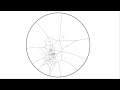 Moebius transformation in the Poincare disk on an hyperbolic Voronoi diagram