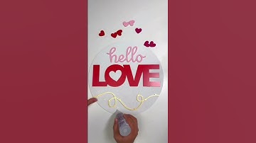 Let’s Create: Valentine’s Day Door Sign | Glowforge #glowforge #diy #glowforgeaura #valentinesday