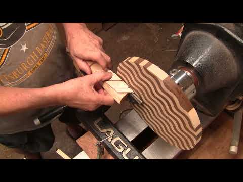 Wood Turning Segmented  Ripple Bowl From A Board