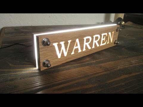 LED Night Light from Oak Pallet Wood