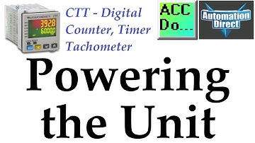 CTT Counter Timer Tachometer – Powering the Unit