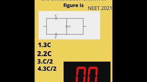 The equivalent capacitance of the combination shown in figure is