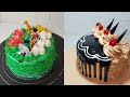 Jungle Cake Aur Chocolate Cake Ka Unique Design | Best Cake Decoration Ideas