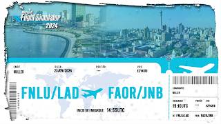 FLIGHT SIMULATOR 2024 | LUANDA (LAD) para JOHANNESBURG (JNB) de A320 ✈️
