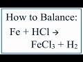 Balancing Chemical Equations Concepts