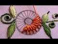 Very pretty embroidery design| embroidery flowers| hand embroidery| embroidery tutorial