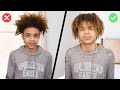 Updated How to Turn an Afro to Curls | Curly Hair Tutorial Men/Boys