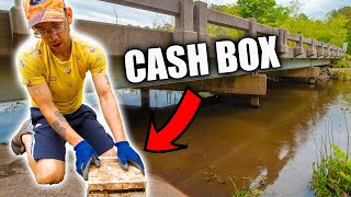 Secret Stash Uncovered Under Bridge With A GIANT Magnet!! ( Magnet Fishing)