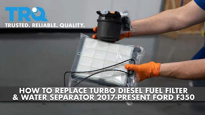 How To Replace Turbo Diesel Fuel Filter & Water Separator 2017-Present Ford F350