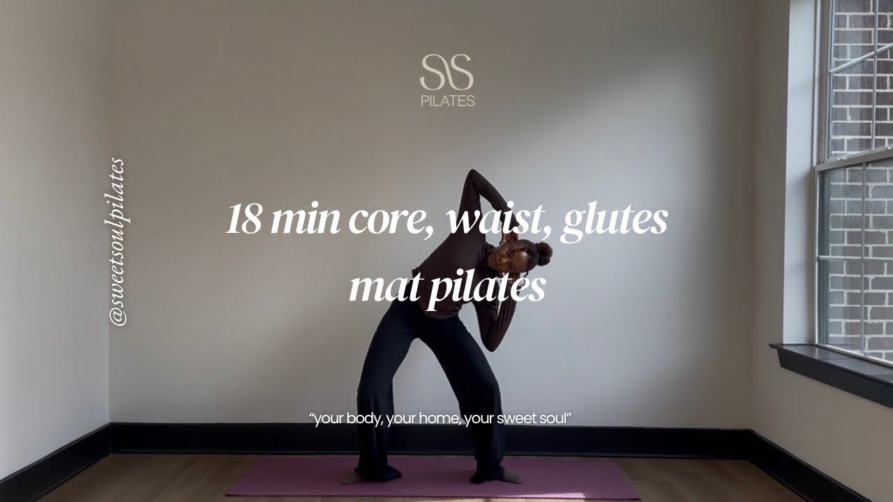 18 минут тренировки для пресса, талии и ягодиц || Домашняя тренировка по пилатесу