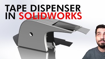 Can I Design and Model a Tape Dispenser in Solidworks in Under an Hour?/ Modeling to Rendering, Pt 1