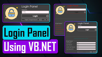 Create a Login Panel in VB.NET | ANIMATED UI | CHANGEABLE PASSWORD | FORGET PASSWORD | Part 2 of 2