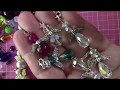 Angel beaded charm tutorial, glass bead angel charms, glass beads , crystal beads into angel charms