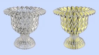 Cup 3D Mesh And Solid Surface