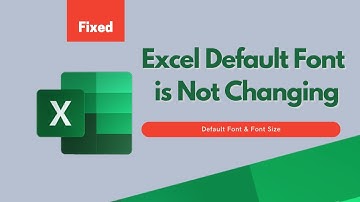 Font and Font Size in Excel Cannot be Changed | Tips and Tricks