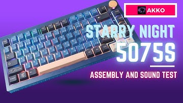 Akko 5075s + Akko CS Starfish + YongQiu Blue Ninja