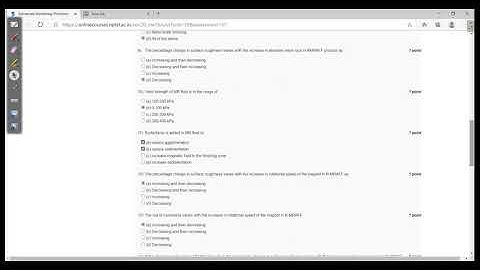 assignment solution week 4 ( Advanced machining process )