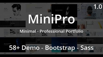 MiniPro - Minimal - Professional Portfolio HTML5 Template | Themeforest Website Templates and Themes