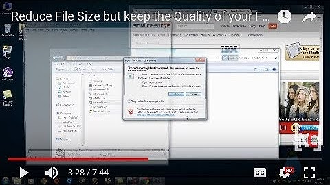 Reduce File Size but keep the Quality of your Fraps Recordings