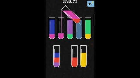 Water color sort ||water color sort level - 23 walkthrough solution (IOS/Android) || simple solution