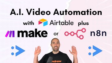 AI Video Automation with Airtable, JSON2Video and EITHER Make.com OR n8n