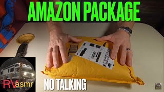 ASMR - Unboxing Amazon Package (No Talking) | Binaural | Crinkly Package | Tapping | Page Turning