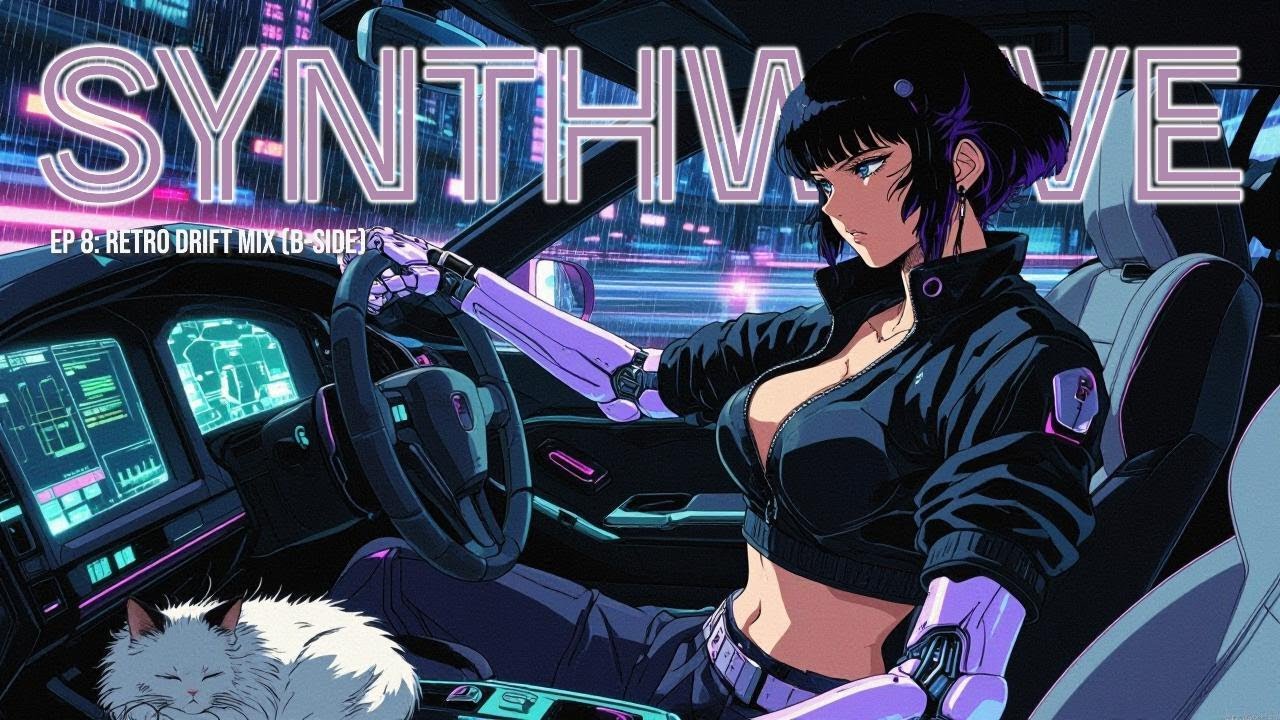 EP 8: Retro Drift Mix (B-Side) – 1HR Ambient Synthwave Cyberpunk BGM for Late-Night Chill Drives 🚗🌃